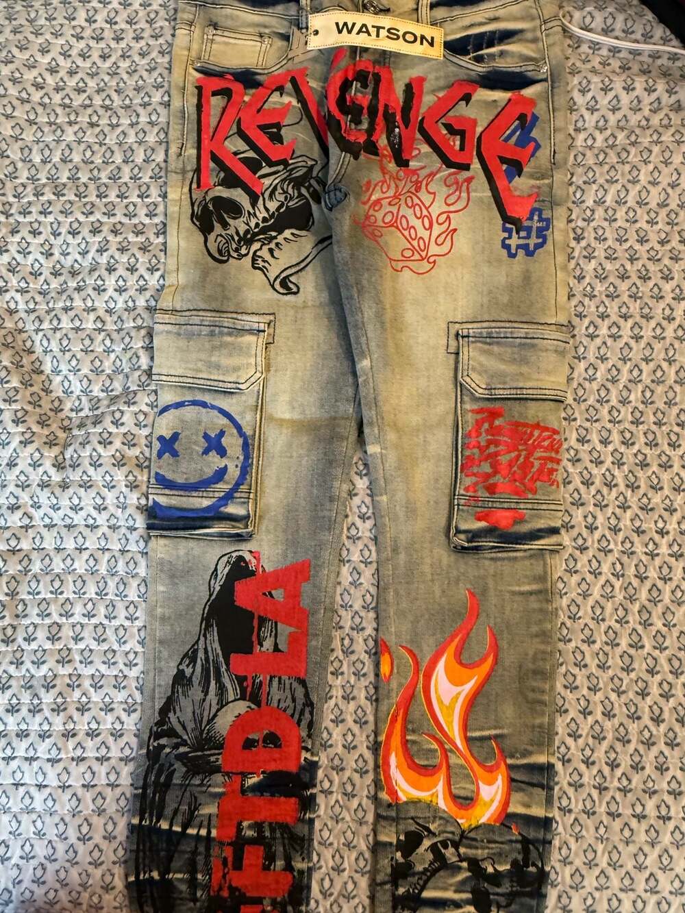 Watson men’s graphic jeans size 30